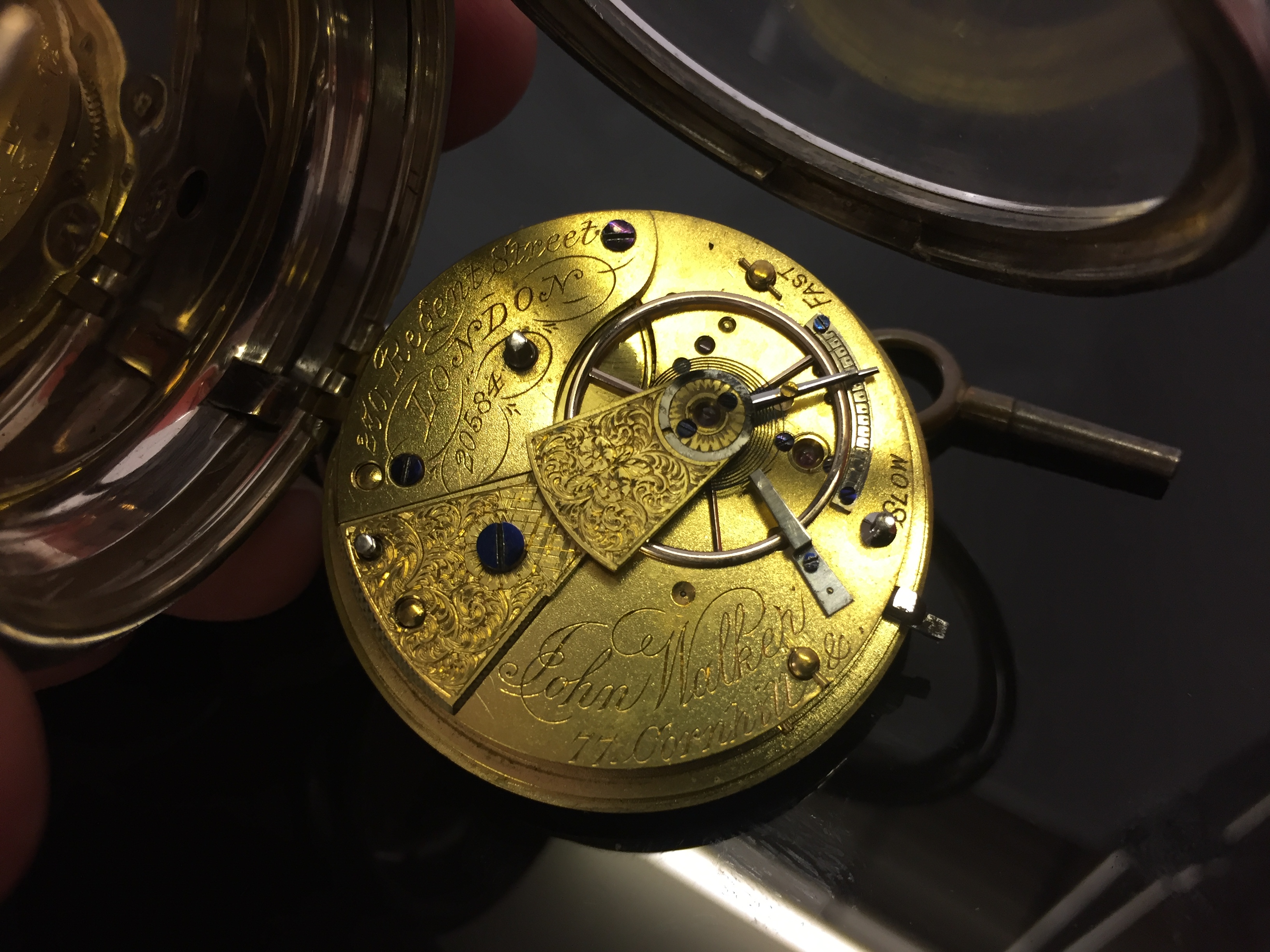 SILVER CASED POCKET WATCH BY JOHN WALKER OF LONDON, HALL MARKED FOR 1887. - Image 5 of 5