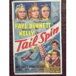 FILM POSTER - TAIL SPIN - CIRCA 1940S QUAD SIZE