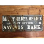 POST OFFICE ENAMEL SIGN 25 X 63 CM