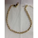 18 CARAT WHITE AND YELLOW GOLD FANCY LINK BRACELET