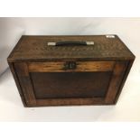 ENGINEERS WOODEN FITTED TOOL BOX FULL OF TOOLS