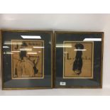 TWO WILLIAM NICHOLSON WOODCUTS,