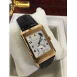 JAEGER-LE COULTRE REVERSO QUANTIEME PERPETUAL CALENDAR 18CT ROSE GOLD LIMITED EDITION GENTLEMAN'S