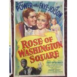 FILM POSTER - ROSE OF WASHINGTON SQUARE - CIRCA 1940 QUAD SIZE