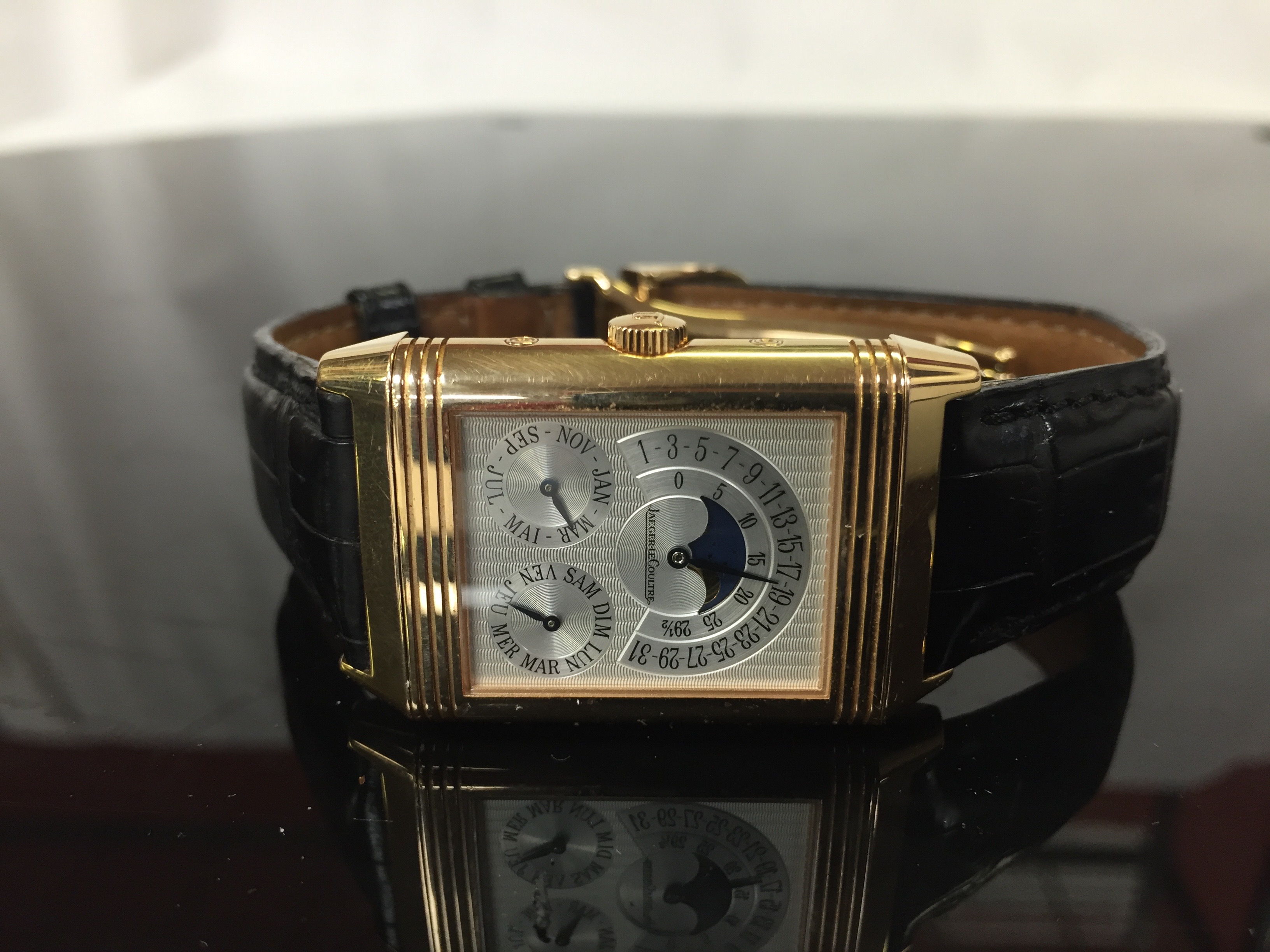 JAEGER-LE COULTRE REVERSO QUANTIEME PERPETUAL CALENDAR 18CT ROSE GOLD LIMITED EDITION GENTLEMAN'S - Image 5 of 10