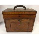 ENGINEERS WOODEN FITTED TOOL BOX FULL OF TOOLS