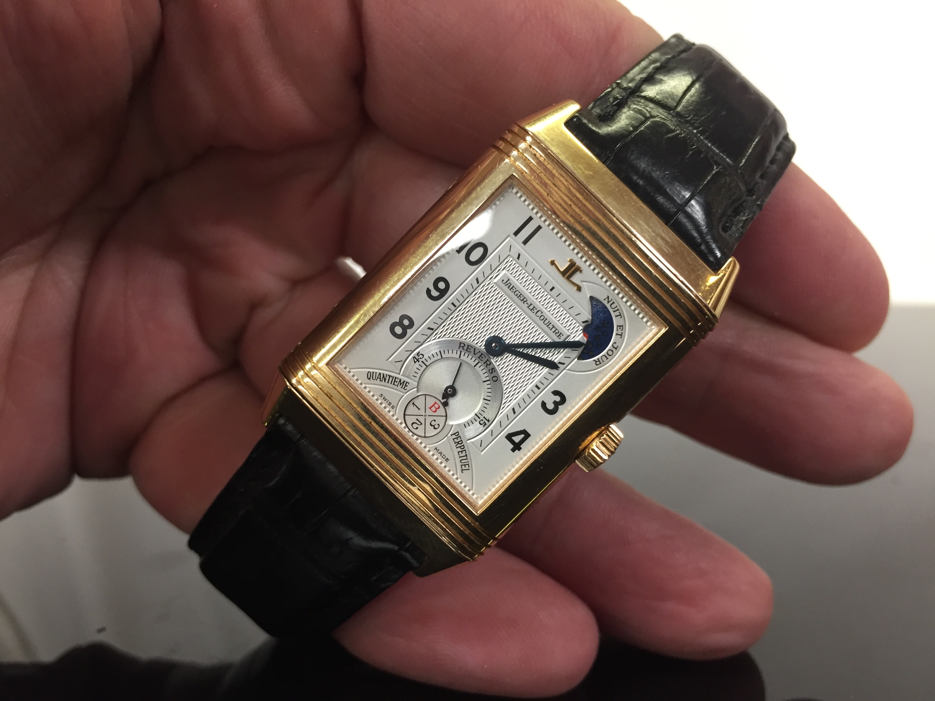 JAEGER-LE COULTRE REVERSO QUANTIEME PERPETUAL CALENDAR 18CT ROSE GOLD LIMITED EDITION GENTLEMAN'S - Image 8 of 10