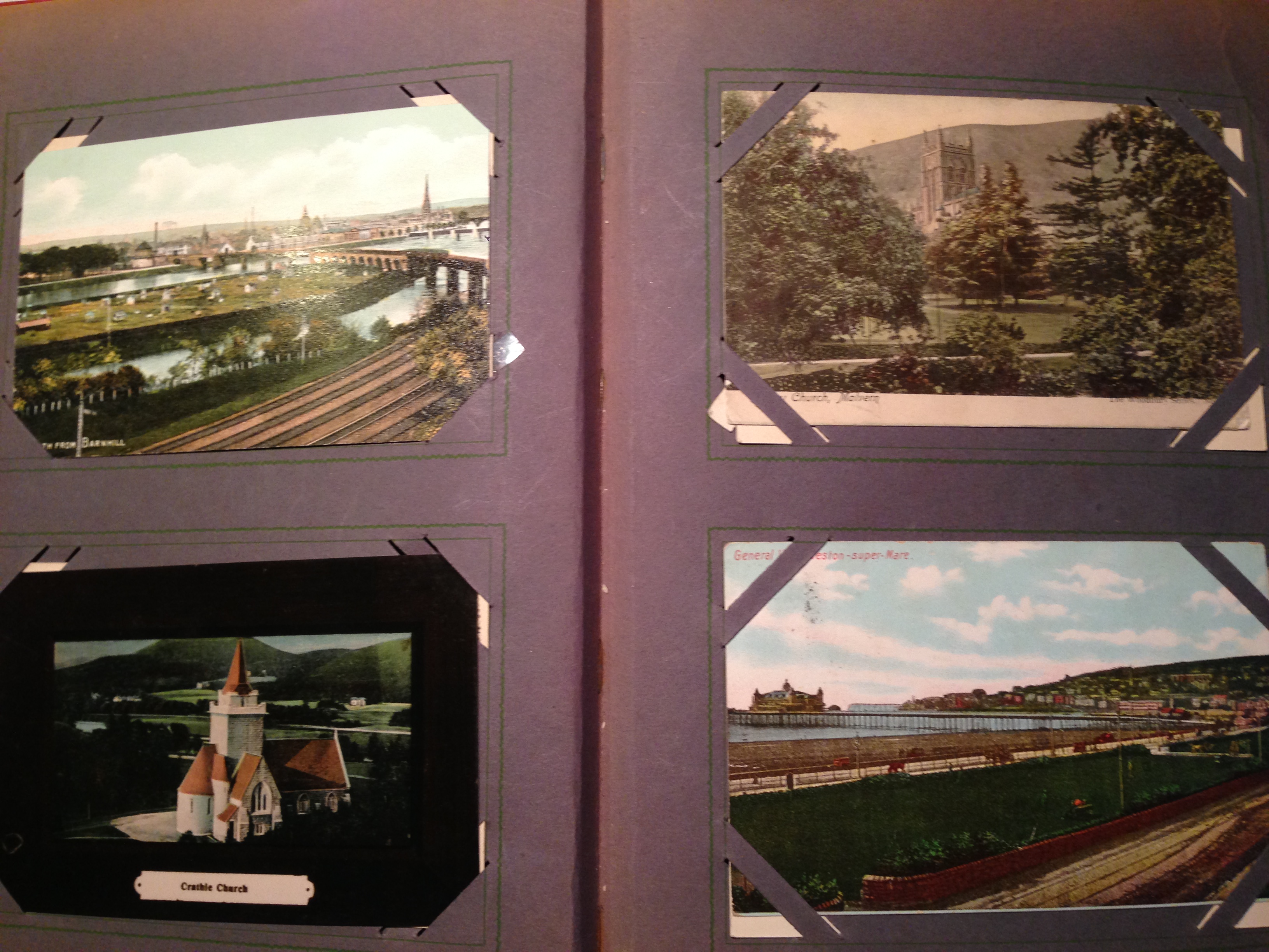 TWO OLD ALBUMS OF MAINLY UK TOPOGRAPHICAL POSTCARDS, BOURNEMOUTH, WINCHESTER, CARLISLE, LOUTH, - Image 5 of 6