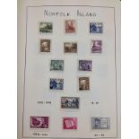 NORFOLK ISLAND: 1947-87 OG OR UM COLLECTION IN ALBUM