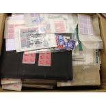 GB: BOX OF VARIOUS, MUCH MINT IN BLOCKS,