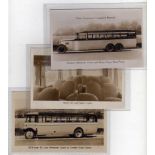 NORFOLK: TRIO OF RP POSTCARDS ADVERTISING EATON COACH-WORKS OF CRINGLEFORD,