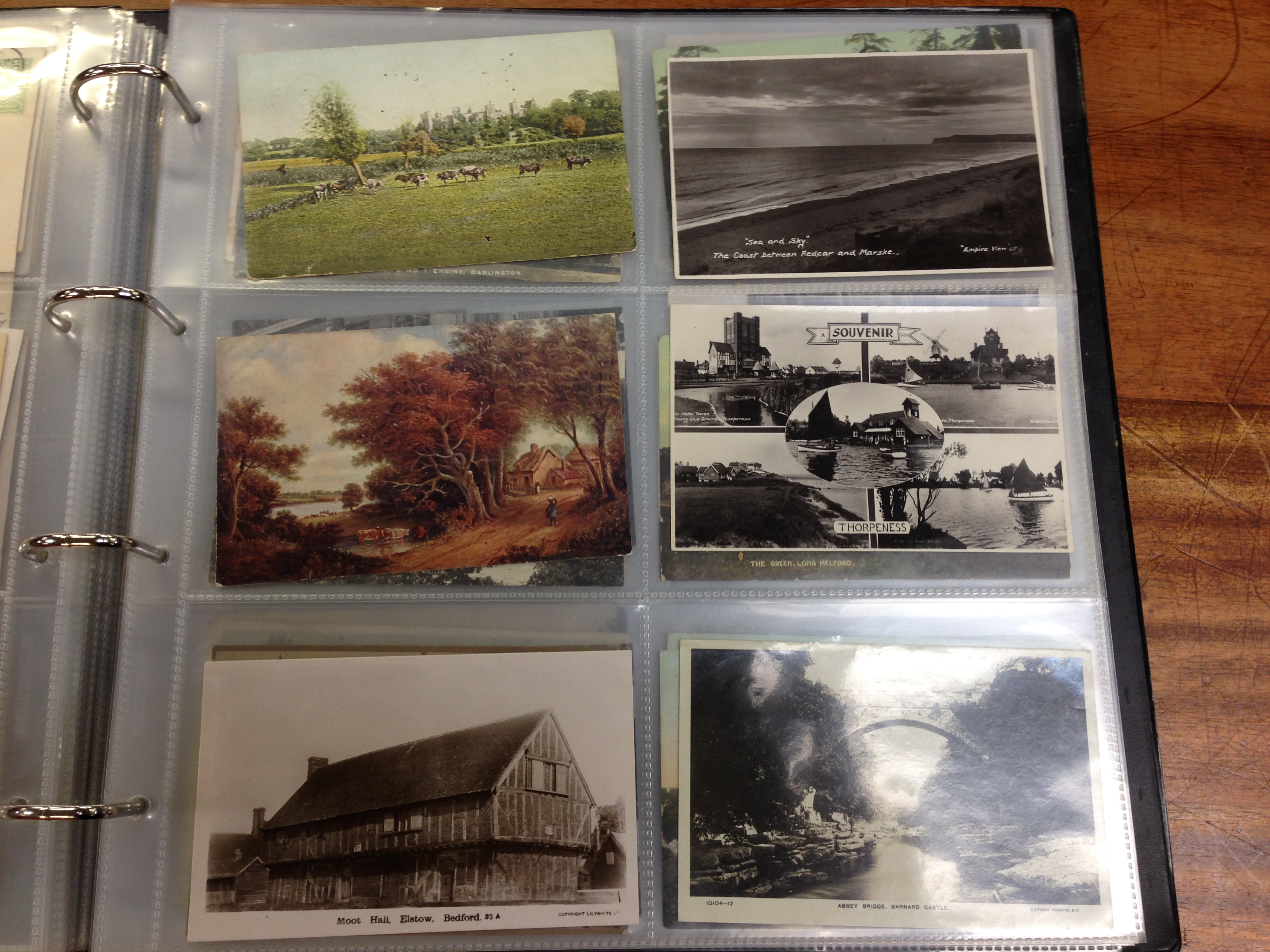 ALBUM OF MIXED POSTCARDS, TUNBRIDGE WELLS LL, MILITARY, SAILING SHIPS, SUFFOLK, NORFOLK, ETC. - Image 3 of 4