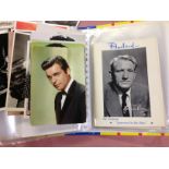 A COLLECTION OF FILM STAR PHOTOGRAPHS, MODERN AND OLDER POSTCARDS ETC.