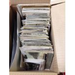 BOX WITH MIXED POSTCARDS, SHIPPING, NORFOLK, SUFFOLK, COMIC ETC, MANY FAULTS,