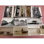 NORFOLK: MIXED NORTH COAST POSTCARDS, RUNTONS, CROMER, BLAKENEY RP, AYLSHAM, HOLT, ETC.