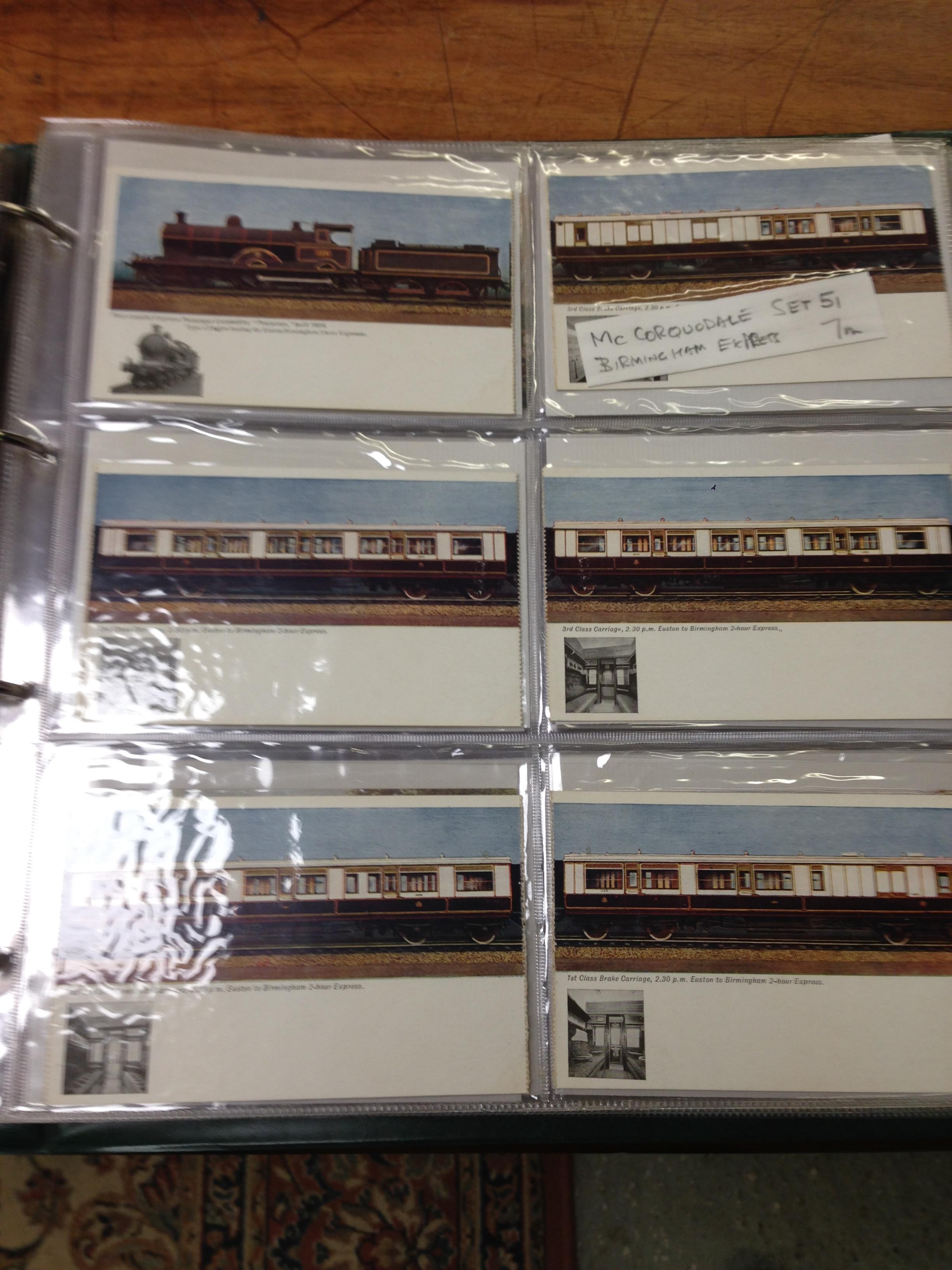 ALBUM WITH A COLLECTION LNWR OFFICIAL POSTCARDS (APPROX.