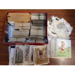 SMALL BOX MIXED CIGARETTE CARDS INCLUDING WIX KENSITAS SILK FLAGS IN TISSUE HOLDERS (73) SOME