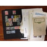 ST. HELENA: MIXED LOT ON CARDS, IN PACKETS, FDC ETC.