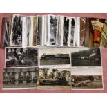 MIXED RAILWAY POSTCARDS INCLUDING ASHOVER LIGHT RAILWAY OFFICIALS, ROLLING STOCK, FEW OFFICIALS,
