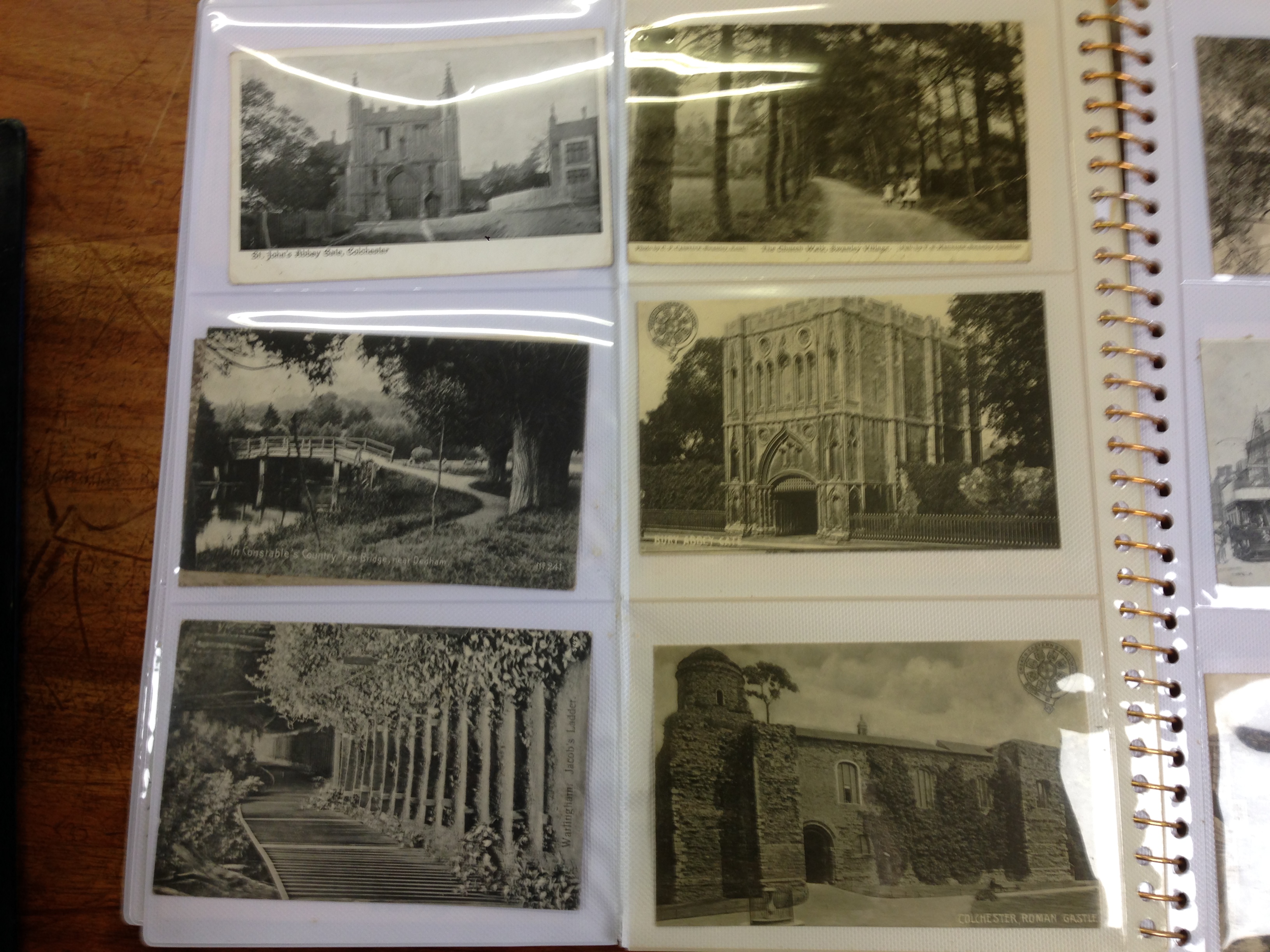 FLIP-TYPE ALBUM OF MIXED POSTCARDS, GER OFFICIALS, BRIGHTON FLORAL HALL RP, (APPROX.