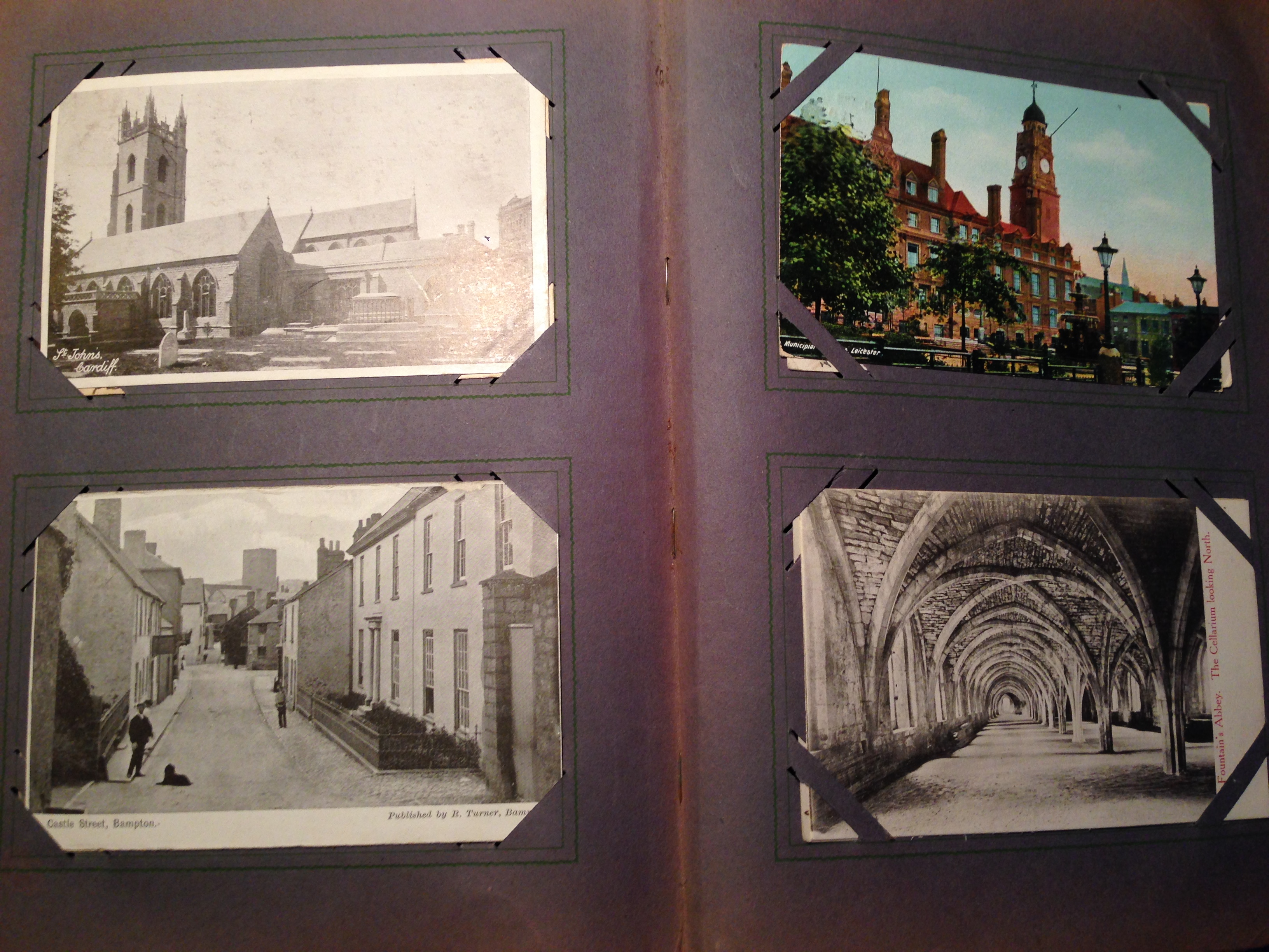 TWO OLD ALBUMS OF MAINLY UK TOPOGRAPHICAL POSTCARDS, BOURNEMOUTH, WINCHESTER, CARLISLE, LOUTH, - Image 6 of 6