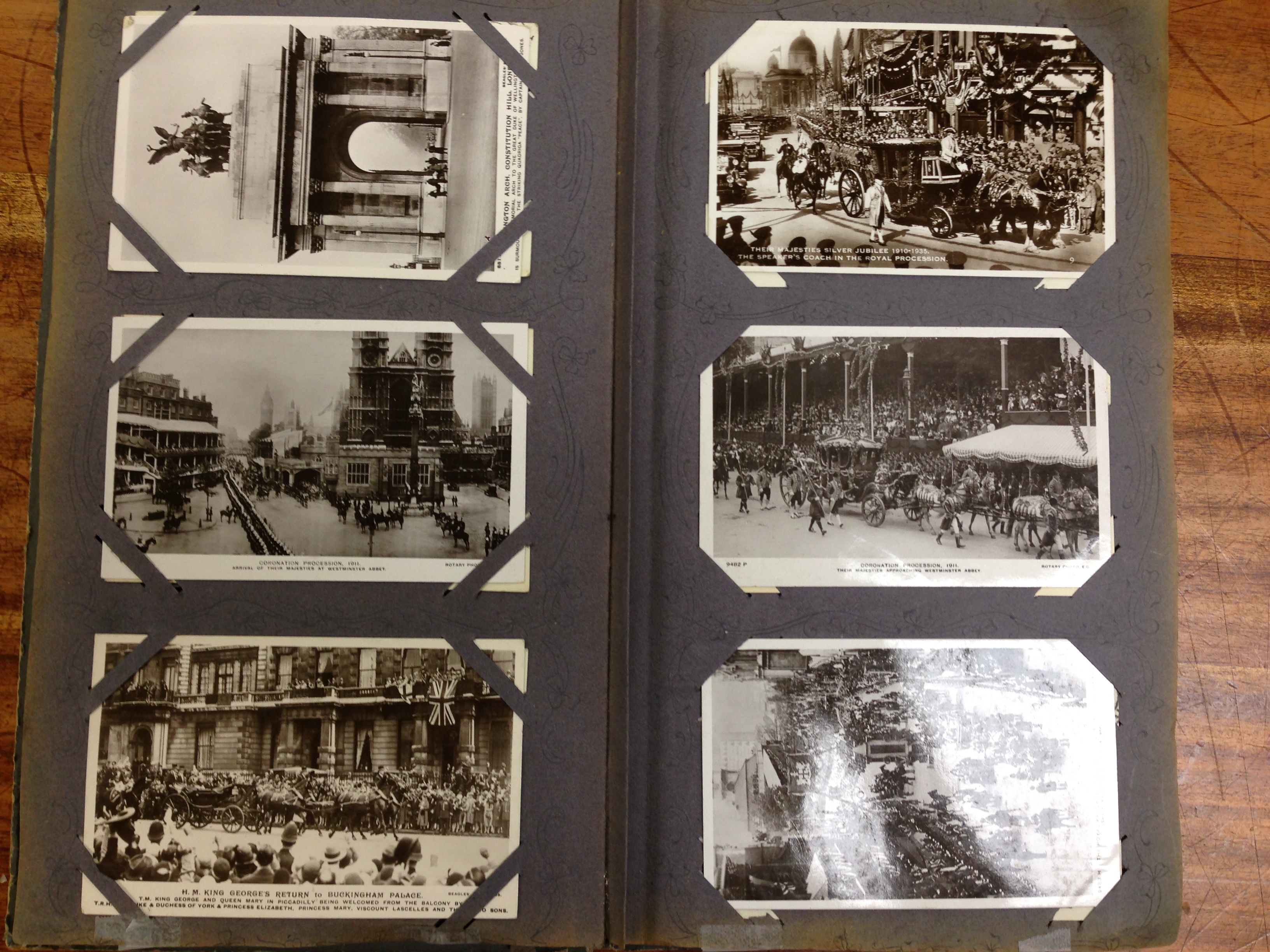 OLD ALBUM OF LONDON POSTCARDS, KINGSWAY OPERA HOUSE, ROYAL PROCESSIONS, MANY RP (APPROX. - Image 2 of 3