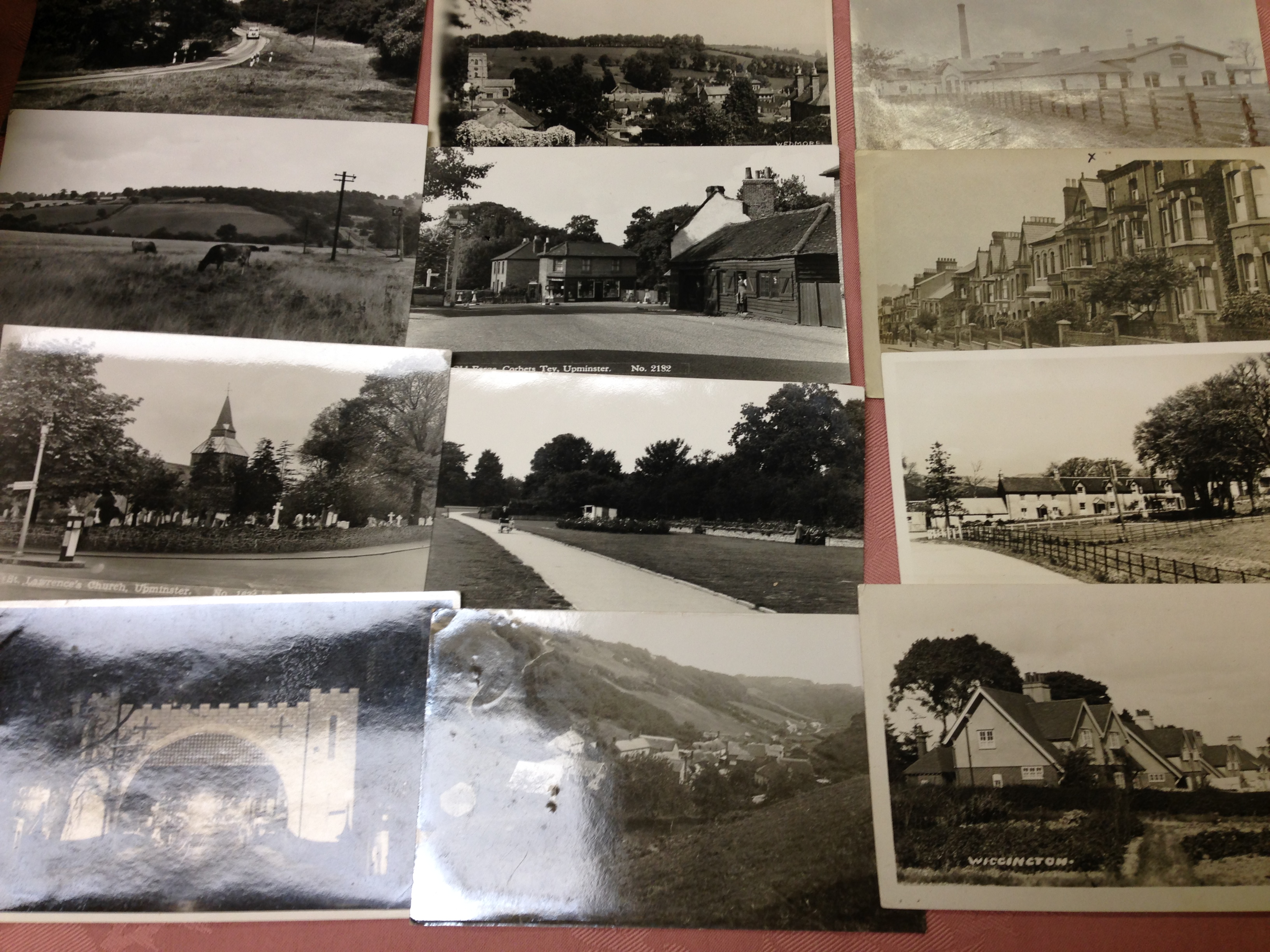 BOX OF MIXED MAINLY UK TOPO POSTCARDS, SOME RP INCLUDING UPMINSTER, LEISTON ETC. - Image 2 of 2