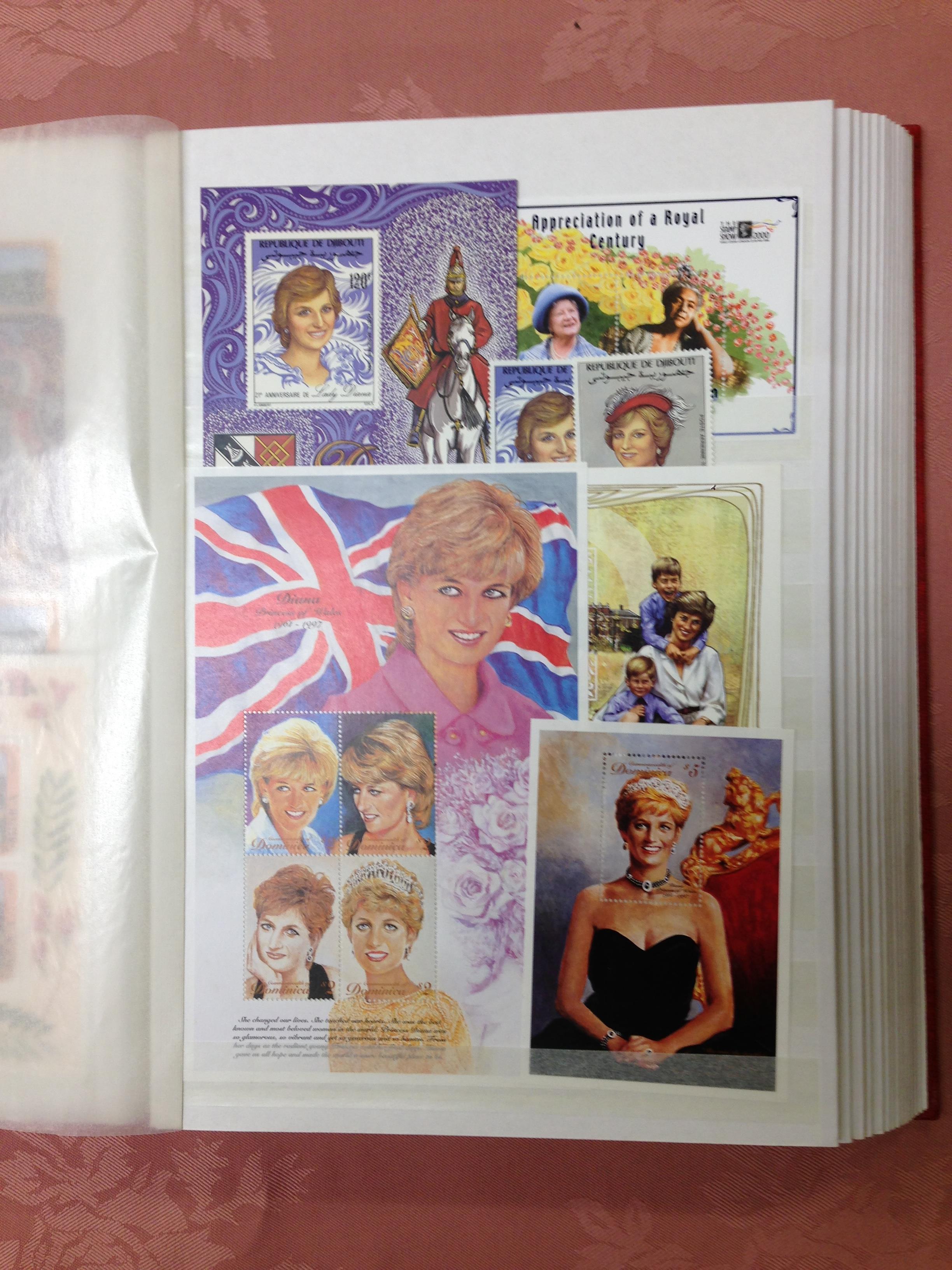 LARGE STOCKBOOK WITH A COLLECTION 1982-97 DIANA SETS, SHEETLETS ETC,