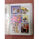 LARGE STOCKBOOK WITH A COLLECTION 1982-97 DIANA SETS, SHEETLETS ETC,