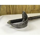 0FFICER'S DRESS SWORD IN LEATHER SCABBARD