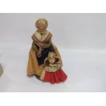 2 VINTAGE DOLLS - ONE OF AN OLD LADY,