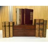 MAHOGANY LIBRARY INDEX BOX,