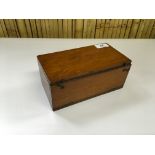 VICTORIAN MAHOGANY SLIDE CASE WITH DROP DOWN FRONT CONTAINING FOURTEEN SLIDES,