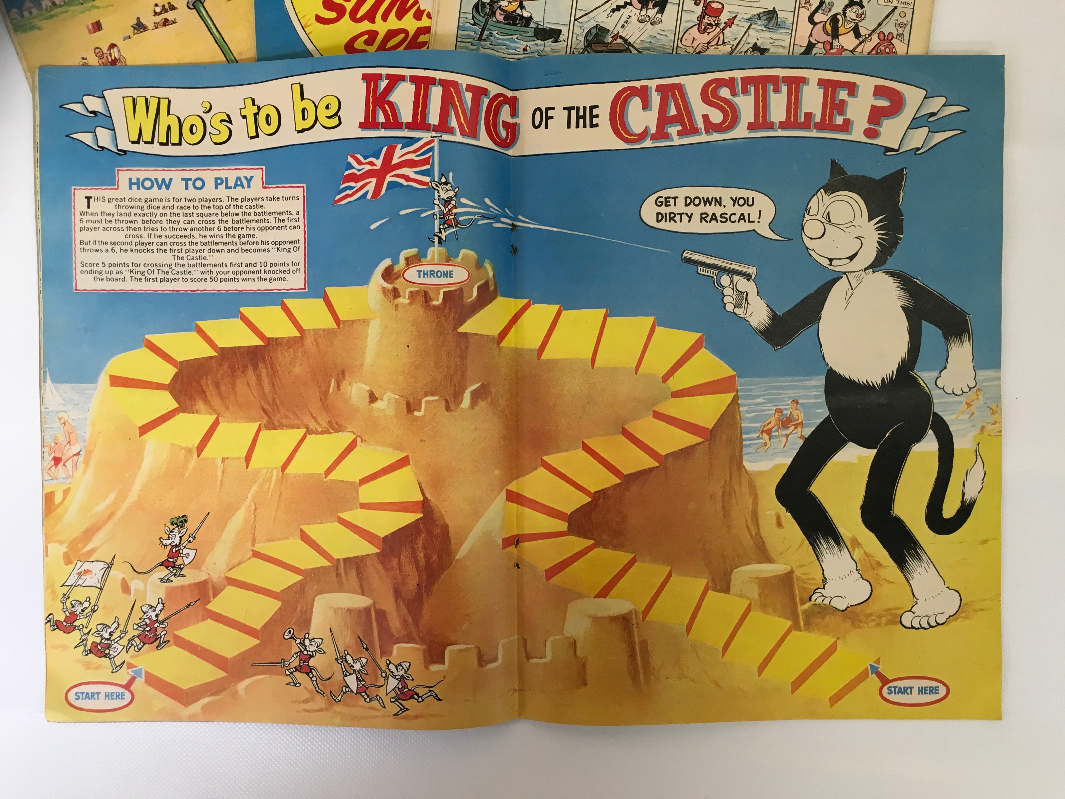 FIVE RARE AND COLLECTABLE 1960'S CHILDREN'S COMICS TO INCLUDE :- THE BEANO SUMMER SPECIAL 1964, - Image 2 of 6