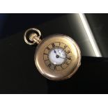 GOLD PLATED FULL HUNTER POCKET WATCH