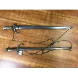 TWO FIRST WORLD WAR BAYONETS IN SCABBARDS