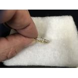 18CT. GOLD HALF ETERNITY DIAMOND RING
