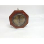 EDWARDIAN WALL HANGING BAROMETER BY OLLIVANT AND BOTSFORD,