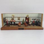 CUSTOM BUILT DIORAMA 'THE OFFICERS MESS' SCOTTISH REGIMENT DEPICTION THE 1890'S