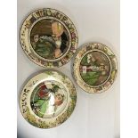 THREE DOULTON SERIES WARE PLATES TO INCLUDE THE DOCTOR D6281, THE JESTER D6277,