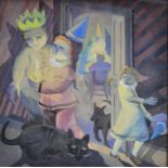 Bernard Schofield, English 20th century 'The Children's Midnight Party', dated 1976 a watercolour