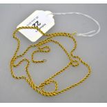 A rope twist necklace, 71cm (28in)