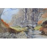 K. W. Doughty (20th century) 'Robbers Bridge' watercolour, signed and titled 30 x 45 cm