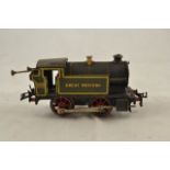 A Hornby O gauge Great Western locomotive in green livery, no.