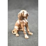 An Austrian cold painted bronze figure of a blood hound - H7cm CONDITION REPORT: