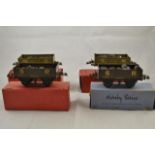 Four Hornby O gauge boxed coal wagons - Southern Railway (2), Great Western, North Eastern,