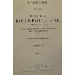 Handbook of the 40/50 H.P. Rolls-Royce Car (Phantom III), no.