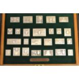 A Hallmark Replicas Limited cased set of silver replica stamps 'The Stamps of Royalty',