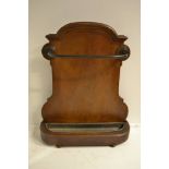 A Victorian oak stick stand with drip tray - H81cm,