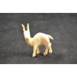 An Inuit marine ivory carving of a moose - H4.5cm CONDITION REPORT good condition